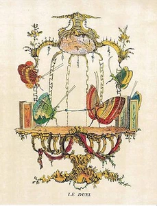 Pub Pharmaceutique : Labo Léo - Papillons de Charles Germain - Le Duel - Picture 1 of 1