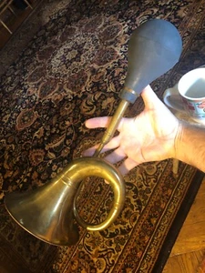 TROMPETENHORNBIRNE AIRHORN - VINTAGE MESSING TAXI/AUTO FUNKTIONIERT! - Bild 1 von 6