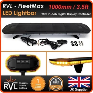 RVL 12/24v 1000mm 100cm 1m UltraMax LED Recovery Amber Light Bar Flashing Beacon - Picture 1 of 24