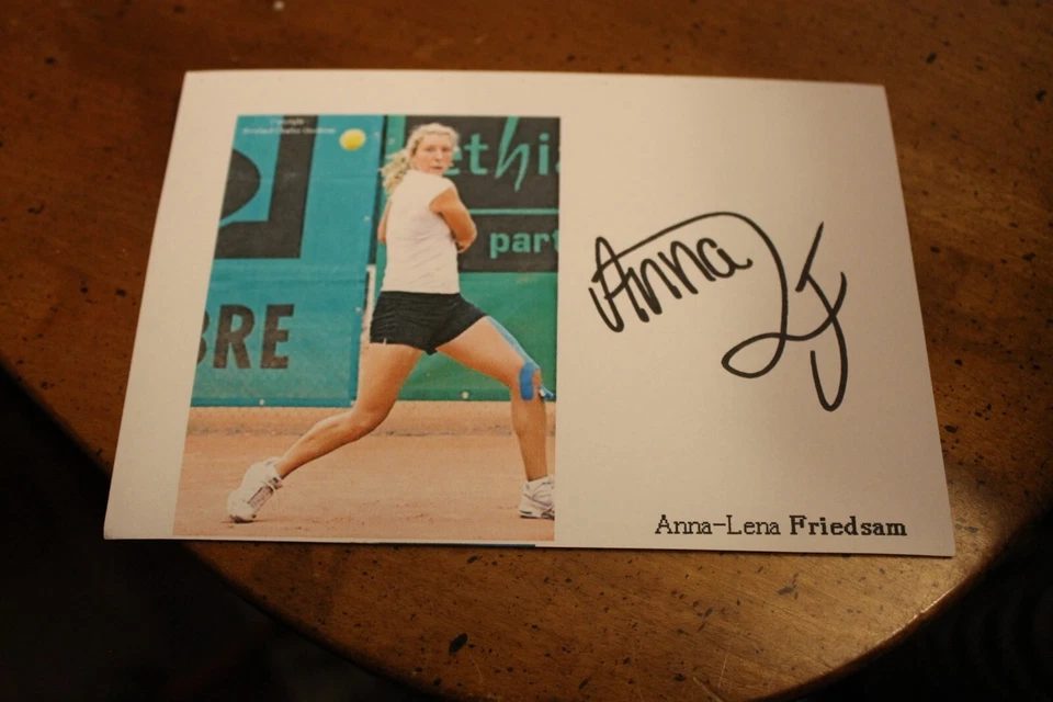 Anna-Lena Friedsam AUTOGRAPH ~ 4x6 Index Card - Image 1 of 1