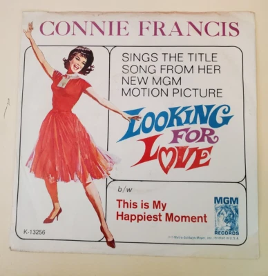 Connie Francis LOOKING FOR LOVE (ROCK 45/PS) #13256 PLAYS VG++ - Image 1 of 4