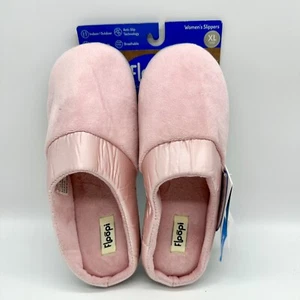 NEW Floopi Women’s Open-Back Slipper Pink Anti Slip Rubber Bottom 11-12 - Picture 1 of 6