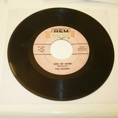 COUNTRY 45 RPM RECORD - BOB MOONEY - REM 350 - Image 1 of 2