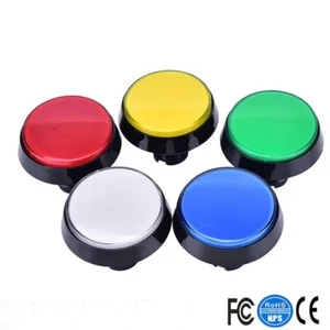 60mm Arcade Illuminated 12V LED Push Button With Micro Switch For JAMMA MAME - Picture 1 of 4