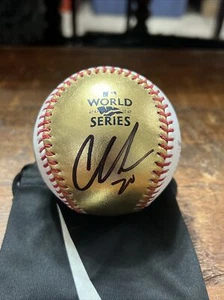 Chas McCormick Signed GOLD 2022 World Series Baseball PSA DNA Coa Astros - Picture 1 of 7