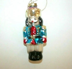 NEW Christmas Ornament Glass  Nutcracker - Picture 1 of 2