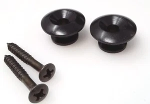 True Custom Shop® Black Oversized 17mm Strap Buttons for Gibson Guitars & Bass - Picture 1 of 3