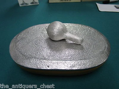 Betty Barrena Hecho a Mano en México Cuenco Cuadrado Cerámica Aluminio Pulido AJO Foto 1 de 4