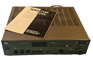 Stereo Receiver NAD 7140 with RARE Original Manual Made in Japan - Picture 1 of 3