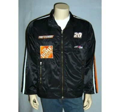 Chase Authentics Jacket Tony Stewart Home Depot NASCAR Licensed Car Racing Black - Image 1 of 4