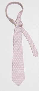 J.J Cochran 100% Silk Men’s Designer Pink Geometric Print Tie - Picture 1 of 9