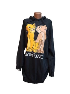 Disney Mujer Sudadera Larga Talla XL Negro Multicolor Simba&Nala Con Capucha - Imagen 1 de 9