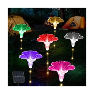 Upgraded Solar Garden Lights Outside Decorations-Set of 6PCS Multicolor Optic... - Picture 1 of 9