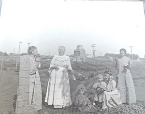 4 Glasplatten Dia Negative Familien - Bild 1 von 4