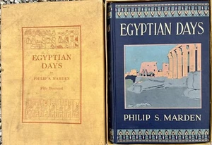 1912 Ägyptische Tage Philip Marden Deko Tuch in Box SIGNIERT vom Autor ÄGYPTEN Reise - Bild 1 von 14