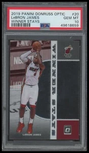 2019-20 Donruss Optic #20 LeBron James Winner Stays PSA 10 - Bild 1 von 2