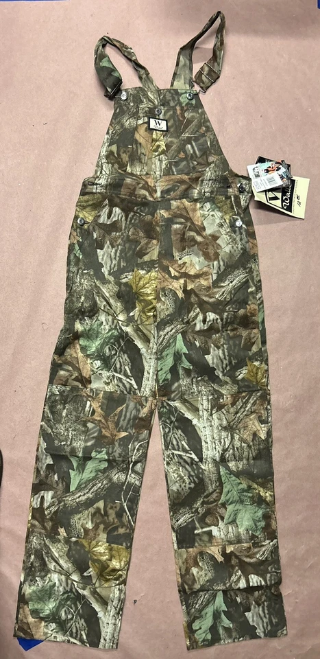 Vintage 1990’s Walls Boys Camo Double Knee Overalls, Deadstock NWT, Size 18 - Image 1 of 3