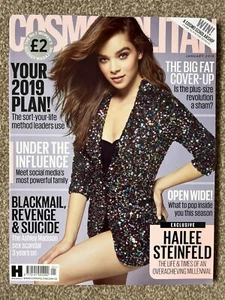 COSMOPOLITAN UK Magazine HAILEE STEINFELD January 2019 Cosmo Jan 19 Teen Fashion - Picture 1 of 2