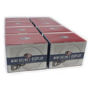 Ballqube Mini Football Helmet Display Case Box 8 Pack - Free Shipping! - Picture 1 of 1
