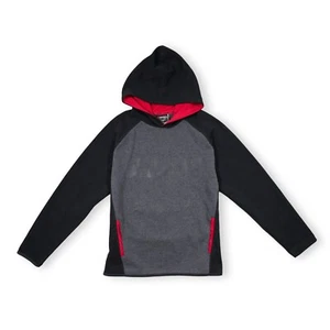 AND1 Boy's Hoodie Pullover Jacket Front Pocket Gray Black Size XL 14-16 - Picture 1 of 14
