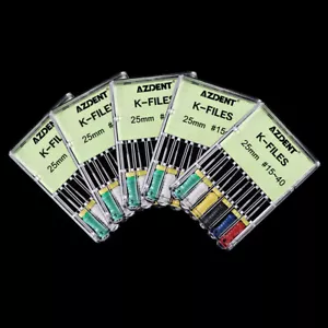 5 Boxes Dental Niti K-files Endodontic Root Canal Hand Use File 25mm #15-40 - Picture 1 of 12