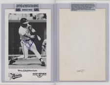 1990 Buffalo Bisons Photos Team Issue Wes Chamberlain CAS Certified Sealed Auto