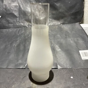 2 5/8 x 10 inch FROSTED OIL KEROSENE LAMP CHIMNEY for RAYO CENTRAL DRAFT - Picture 1 of 10