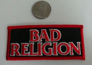 Bad Religion Rechteck Logo Bügelbild Patch (Punk Rock, Musik) - Neu - Selten - Bild 1 von 1