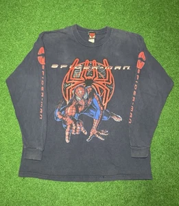 HOLY GRAIL 2002 Spider-Man T-shirt long sleeve Sam Raimi Marvel movie promo L - Picture 1 of 6
