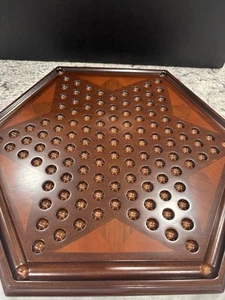 BOMBAY Company Chinese Checkers Wooden Game Board New with Box No Marbles - Picture 1 of 7