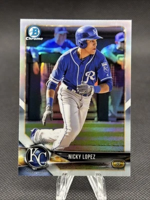 2018 Bowman Chrome Draft REFRACTOR #BDC-54 Nicky Lopez - Image 1 of 2