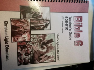 Christian Light Education Bible 6 Teacher's Guide Sunrise Ed 606-610 G1 - Picture 1 of 1