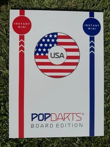 POPDARTS USA Board Edition w/Darts! Fun Backyard, Indoor or Outdoor Toss Game! - Picture 1 of 6