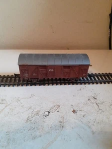 Roco (Dutch?) Covered Ferrywagon Van SNCF Brown HO Gauge - Picture 1 of 6