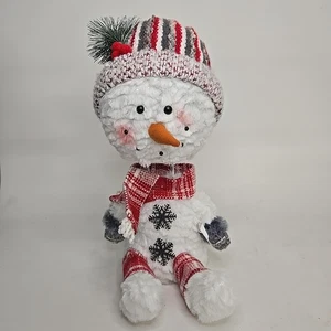 Hanna's Handiwork Hang Shelf Sitting Snowman Bobble Head - Picture 1 of 4