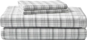 Eddie Bauer - Queen Bettwäsche Set, warme atmungsaktive Baumwolle Queen, Beacon Hill  - Bild 1 von 6