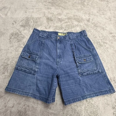 Pantalones Cortos Cabelas Para Mujer 18 Azul Denim 7 Bolsillos Senderista Carga Senderismo Aire Libre Utilidad Foto 1 de 4