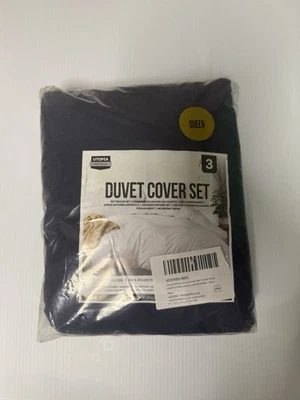 Queen Duvet Cover Set 3 Pcs 1 Duvet Cover 2 Pillow Shams Hotel Quality Utopia - Image 1 of 2