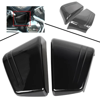 Black Fairing Battery Side Covers For Honda VTX1800C Custom VTX1800C1 VTX1800C2 Foto 1 de 4