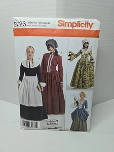 Simplicity Sewing Pattern 3723 Sz 14-22 Old West Colonial Dress Costume Theater - Picture 1 of 4