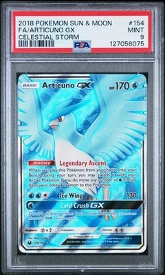 Articuno GX Pokemon PSA 9 Sun & Moon Celestial Storm 2018 Graded #154 - Image 1 of 4