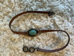 Pulsera envolvente de cuero turquesa Premier Designs   - Imagen 1 de 9