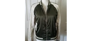 Juniors Jacket for Teen Girls from Forever 21-Size Med-Green & Off White-Nice! - Picture 1 of 3