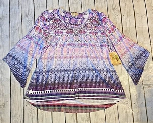  Top One World donna XL 1X babydoll impreziosito fata grunge capriccioso nuovo con etichette - Foto 1 di 6