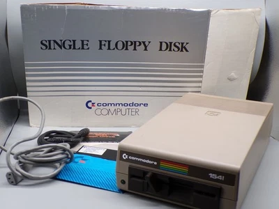 Vintage 1980s COMMODORE 1541 Single FLOPPY DISK Drive C64 w/ box PC computer !!! - Image 1 of 4