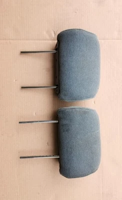 84-89 Toyota Pickup 4runner Front Seat Headrest Set Grey Driver + Passenger SR5 - Image 1 of 4