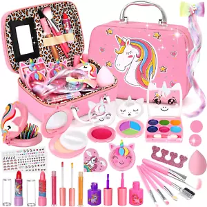 Schminkkoffer Mädchen 26 Pcs, Waschbar Kinderschminke Set Mädchen, Spielzeug - Bild 1 von 12