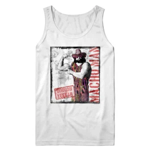 Macho Man Randy Savage OOOOH YEEEAH Flexing Men's Tank Top T Shirt WWE Wrestling - Picture 1 of 5