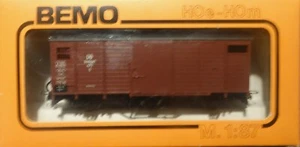 BEMO   2002    (Spur H0m)   gedeckter Güterwagen  477 + OVP - Bild 1 von 2