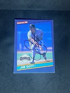 Jim Gott 1986 Donruss #358 San Francisco Giants Auto Autographed Signed MLB Card - Picture 1 of 3